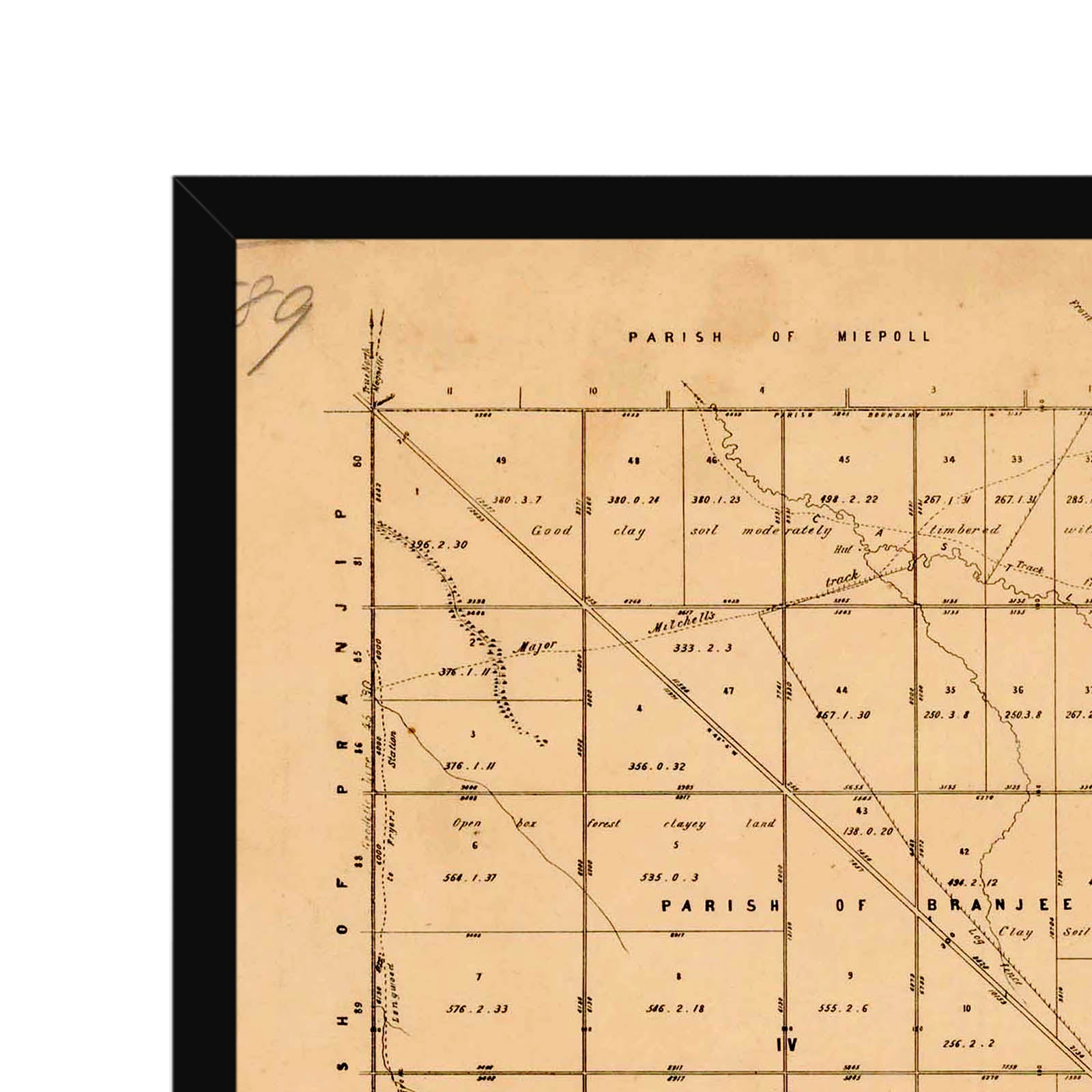 Euroa Map Euroa, Victoria Australia Vintage Map #1 (1864) – Vintage Maps