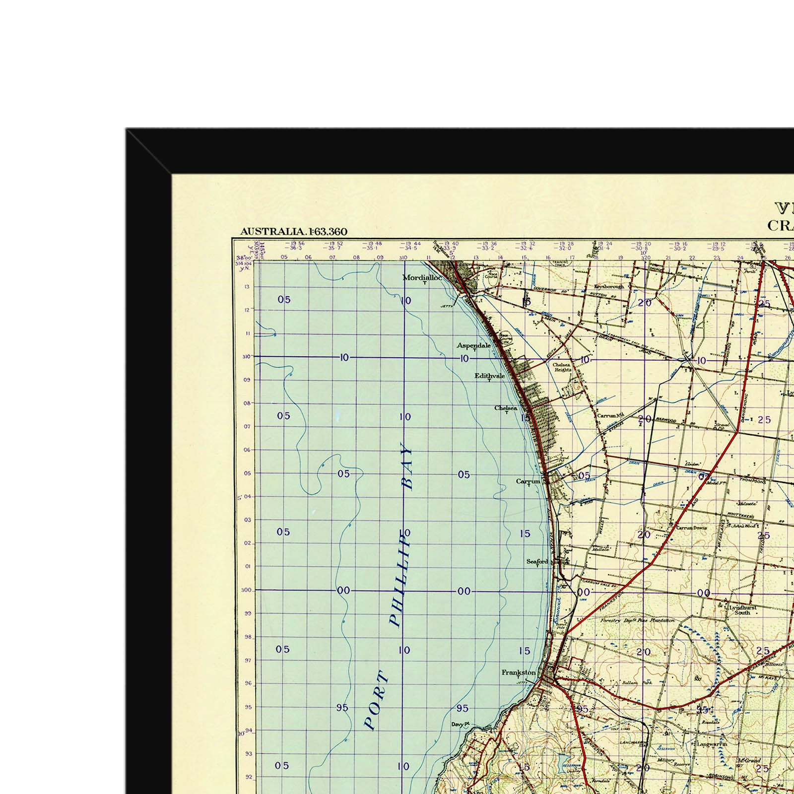 Cranbourne, Victoria Australia Vintage Map #12 (1938) β Vintage Maps