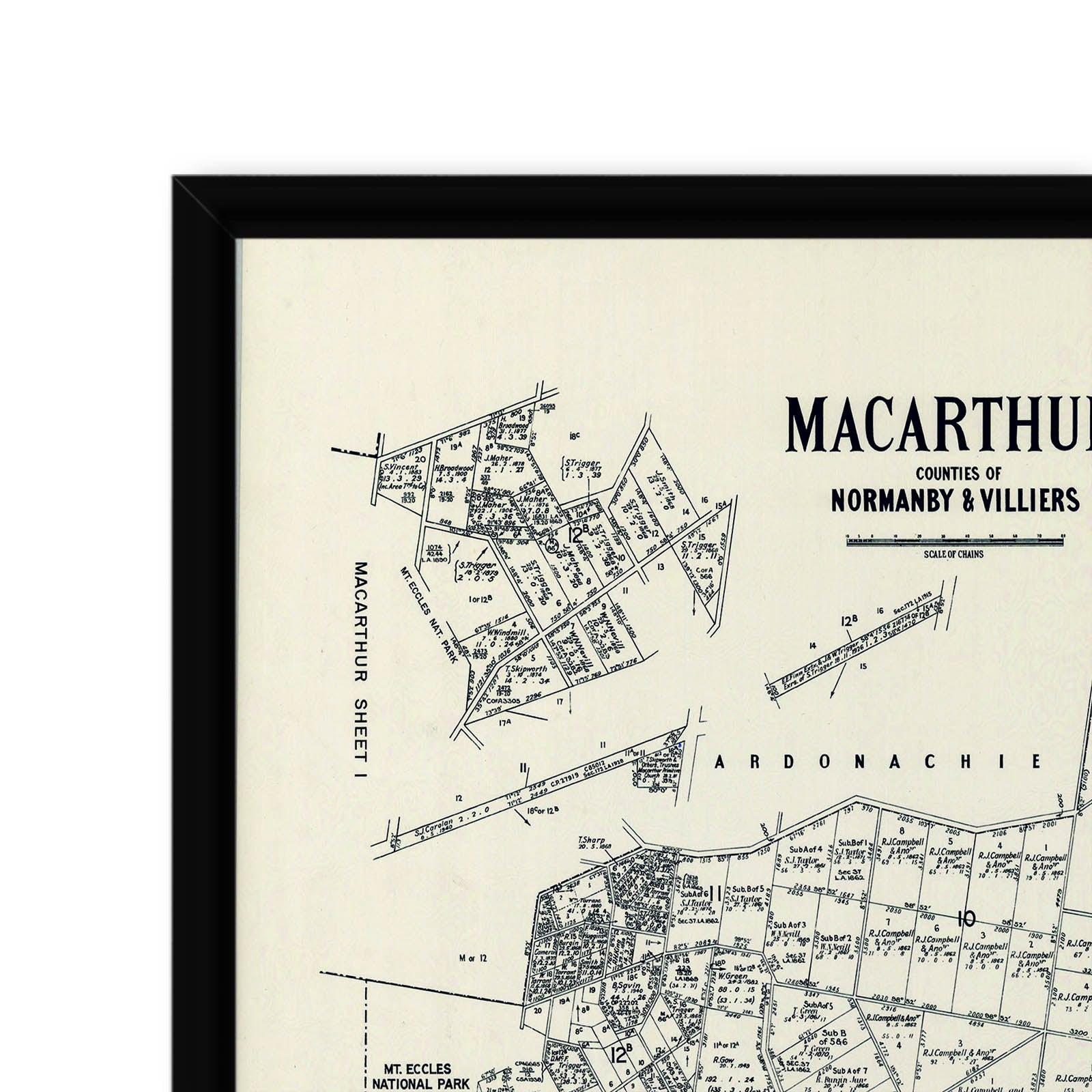 MacArthur, Victoria Australia Vintage Map #3 (1932) – Vintage Maps