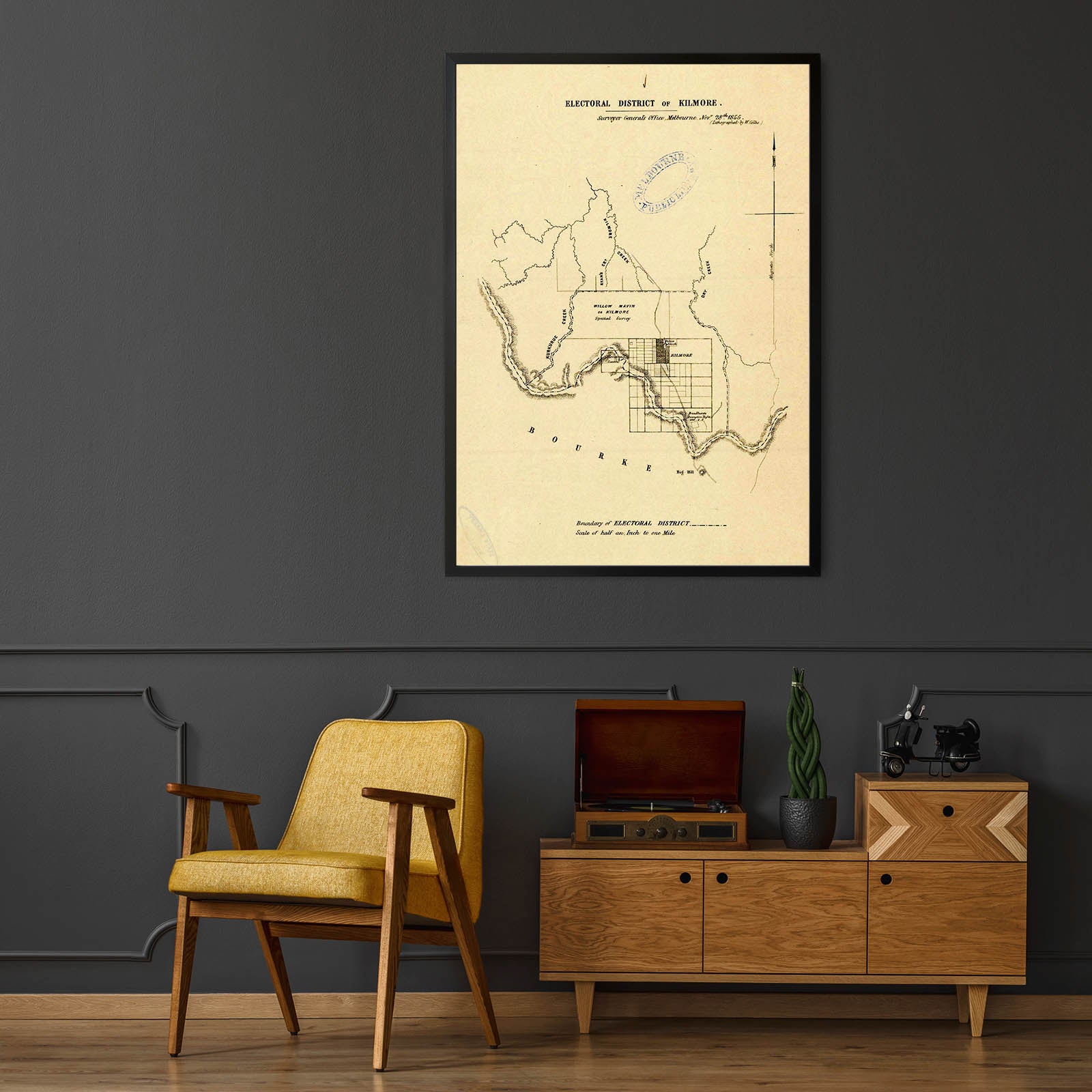 Kilmore, Victoria Australia Vintage Map #5 (1855) – Vintage Maps