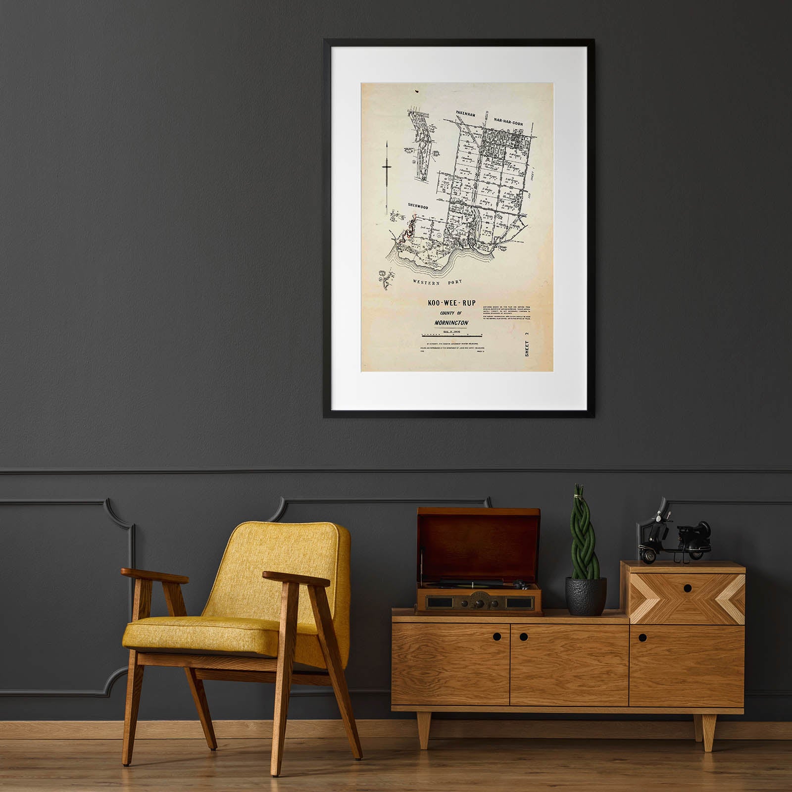 Koo Wee Rup, Victoria Australia Vintage Map 4 (1958) Vintage Maps